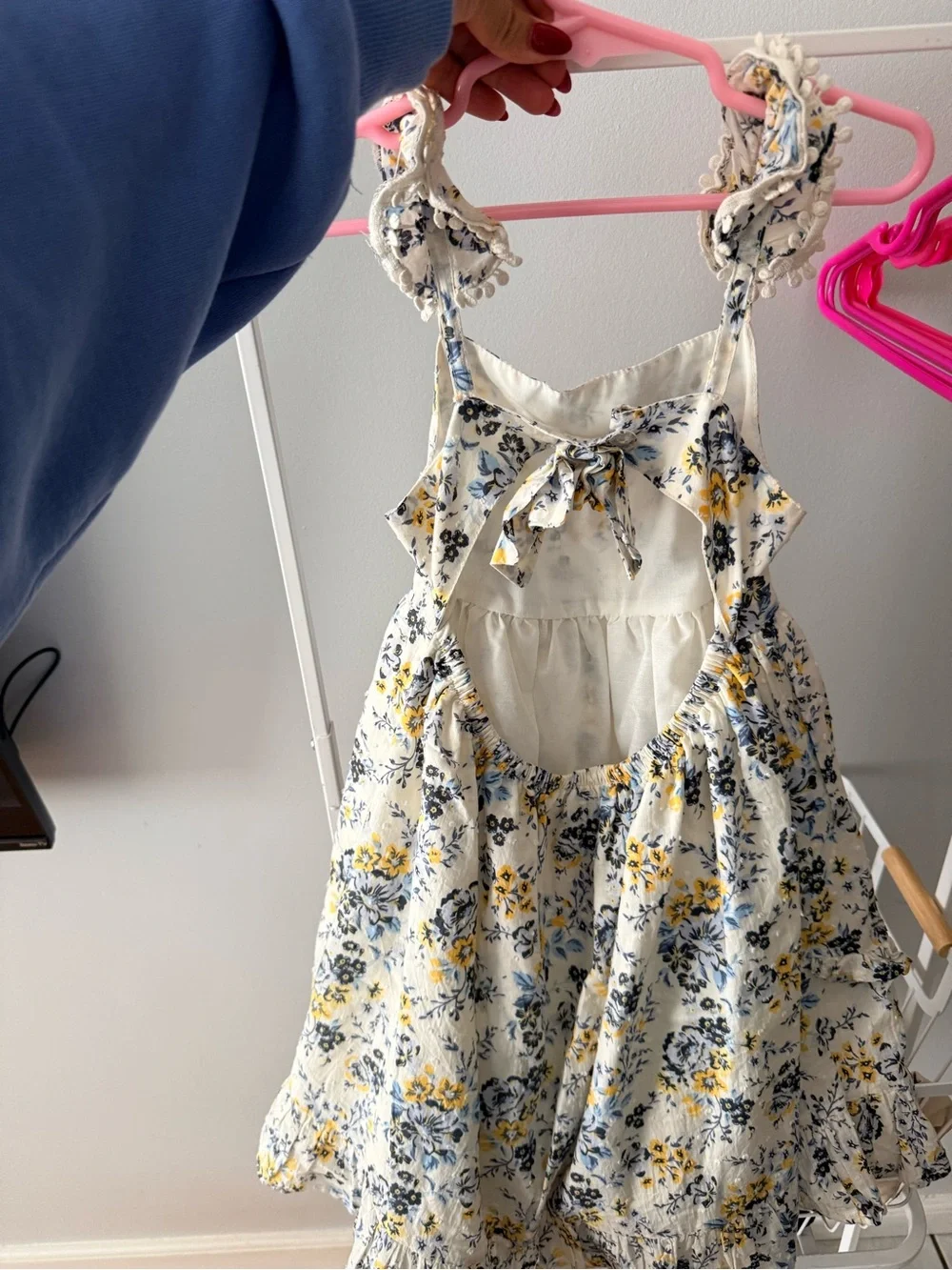 Joie Girls Floral Sundress in Yellow, Blue & Cream